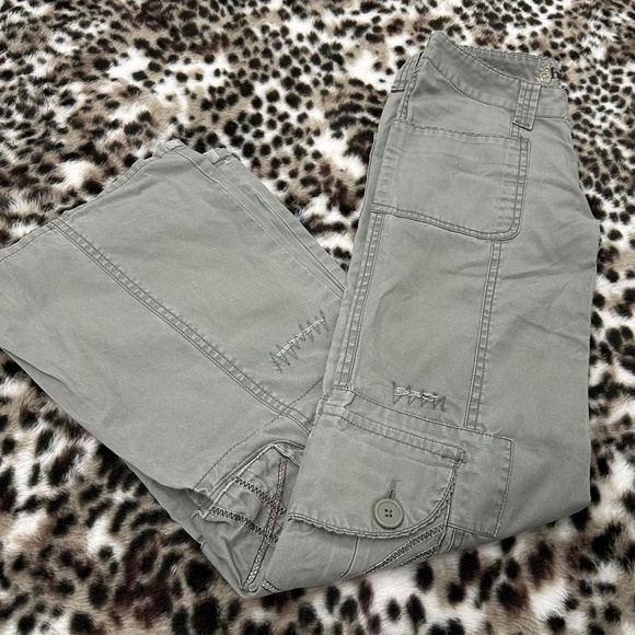 Khaki Green Cargo Pants - Tall Girl Friendly - Picture 6 of 6